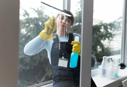Nettoyage de vitres intérieures et extérieures à Breuil-Magné